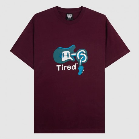 T-SHIRT TIRED SPINAL TAP TEE - BURGUNDY