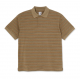 POLO POLAR STRIPE POLO - CAMEL