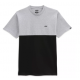 T-SHIRT VANS COLORBLOCK TEE - ATHLETIC HEATHER BLACK 