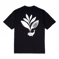 T-SHIRT MAGENTA WHALE PLANT - BLACK