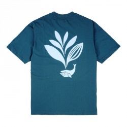 T-SHIRT MAGENTA WHALE PLANT - BLUE