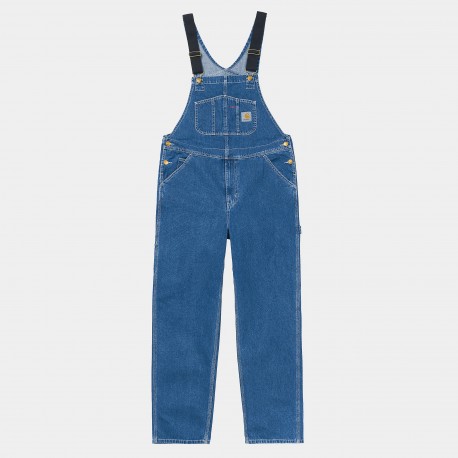 SALOPETTE CARHARTT WIP BIB OVERALL - BLUE STONE WASHED