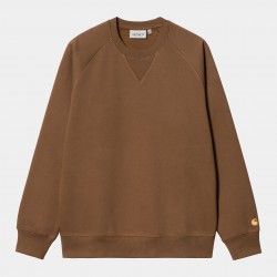 SWEAT CARHARTT WIP CHASE SWEAT - TAMARIND GOLD