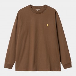 T-SHIRT CARHARTT WIP CHASE LS - TAMARIND