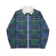 VESTE HELAS CAPS UNIQUE REVERSIBLE JACKET - OFF WHITE GREEN CHECKED 