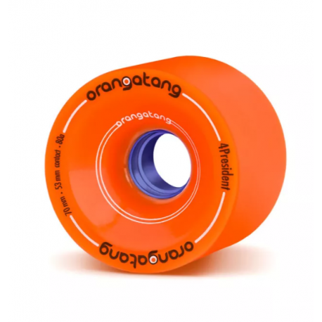 ROUES ORANGATANG 4PRESIDENT 70MM 80A - ORANGE