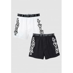 CALECON LOUSY LIVIN LOU BOXER - BLACK WHITE