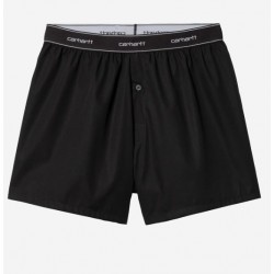 CALECON CARHARTT WIP COTTON SCRIPT BOXERS - BLACK