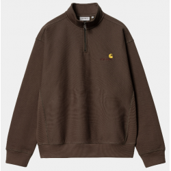 SWEAT CARHARTT WIP AMERICAN SCRIPT HALF ZIP - BUCKEYE