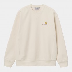 SWEAT CARHARTT WIP AMERICAN SCRIPT CREW - NATURAL