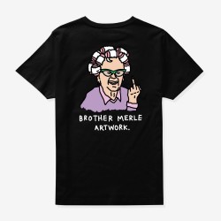 T-SHIRT BROTHER MERLE BETTY RETRO - BLACK