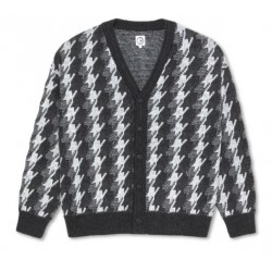 SWEAT POLAR LOUIS CARDIGAN HOUNDSTOOTH - GREY