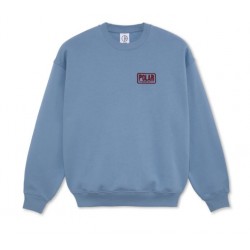 SWEAT POLAR DAVE CREWNECK EARTHQUAKE CREW - OXFORD BLUE