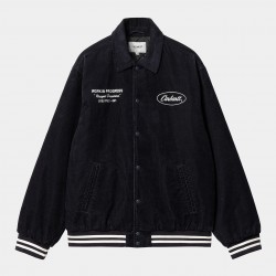 VESTE CARHARTT WIP RUGGED LETTERMAN JACKET - DARK NAVY WAX