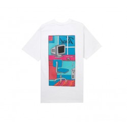 T-SHIRT TIRED WORKSTATION POCKET TEE - WHITE