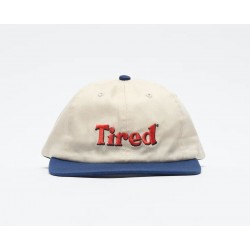 CASQUETTE TIRED TWO TONE LOGO CAP - CREAM DARK BLUE