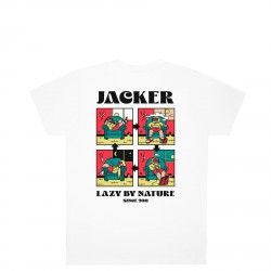T-SHIRT JACKER LAZY - WHITE