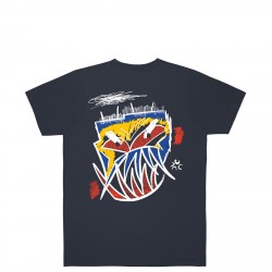 T-SHIRT JACKER ANGRY - NAVY