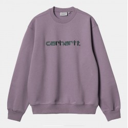 SWEAT CARHARTT WIP - GLASSY PURPLE DISCOVERY GREEN