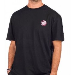 T-SHIRT SANTA CRUZ BT CHEST DOT EMB - BLACK