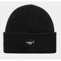 BONNET CARHARTT WIP HEART PATCH BEANIE - BLACK