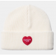 BONNET CARHARTT WIP HEART PATCH BEANIE - BLACK