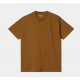T-SHIRT CARHARTT WIP HEART PATCH - BROWN