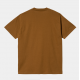T-SHIRT CARHARTT WIP HEART PATCH - BROWN