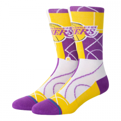 CHAUSSETTES STANCE X NBA ZONE LOS ANGELES LAKERS - PURPLE