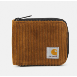 PORTE FEUILLE CARHARTT WIP FLINT ZIP WALLET - DEEP H BROWN