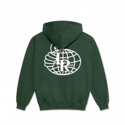 SWEAT LAST RESORT AB ATLAS MONOGRAM HOODIE - FOREST GREEN