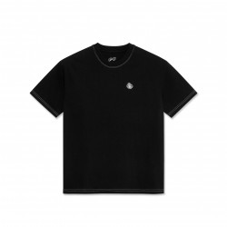 T-SHIRT LAST RESORT AB SMALL ATLAS CONTRAST STITCH - BLACK