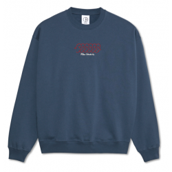 SWEAT POLAR DAVE CREWNECK FACES - GREY BLUE