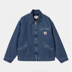 VESTE CARHARTT WIP OG DETROIT JACKET - COTTON BLUE STONE WASHED