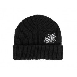 BONNET SANTA CRUZ OVAL DOT MONO BEANIE - BLACK