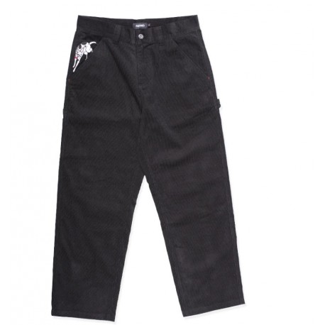 PANTALON THEORIES PIANO TRAP CORDUROY CARPENTER - DARK BLACK