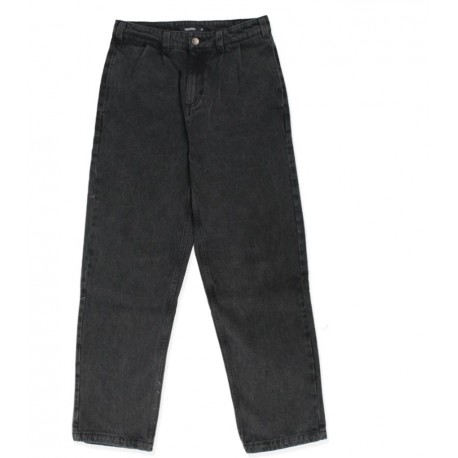 PANTALON THEORIES BELVEDER PLEATED DENIM - WASHED BLACK