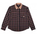 CHEMISE THEORIES CASCADIA CORD COLLAR FLANEL - BLACK