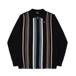 POLO HELAS BUNDY FULL ZIP KNIT - BLACK