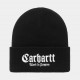 BONNET CARHARTT WIP ONYX BEANIE - BLACK WHITE