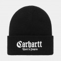 BONNET CARHARTT WIP ONYX BEANIE - BLACK WHITE