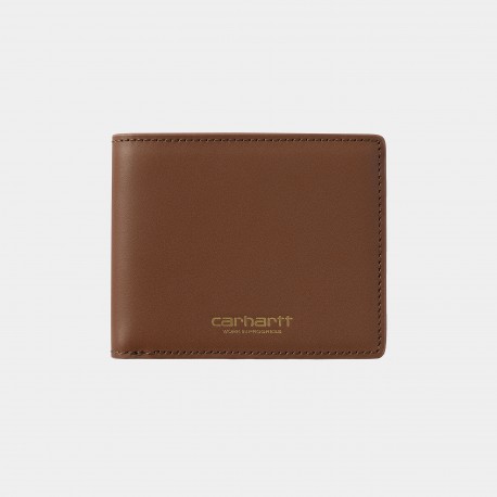 PORTEFEUILLE CARHARTT VEGAS BILLFOLD LEATHER - COGNAC GOLD