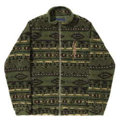 VESTE HELAS DEW TEDDY JACKET - GREEN