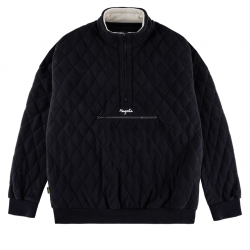 VESTE MAGENTA LUNAR QUILTED HIGHNECK - BLACK