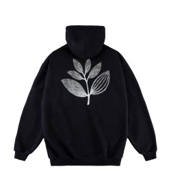 SWEAT MAGENTA BOTANIC HOODIE - BLACK