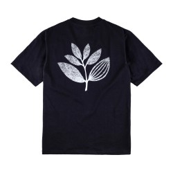 T-SHIRT MAGENTA BOTANIC - BLACK