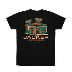 T-SHIRT JACKER HUSTLER SERVICE - BLACK