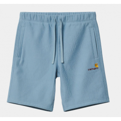 SHORT CARHARTT WIP AMERICAN SCRIPT - FROSTED BLUE