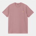 T-SHIRT CARHARTT WIP CHASE - GLASSY PINK GOLD