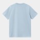 T-SHIRT CARHARTT WIP AMERICAN SCRIPT - FROSTED BLUE